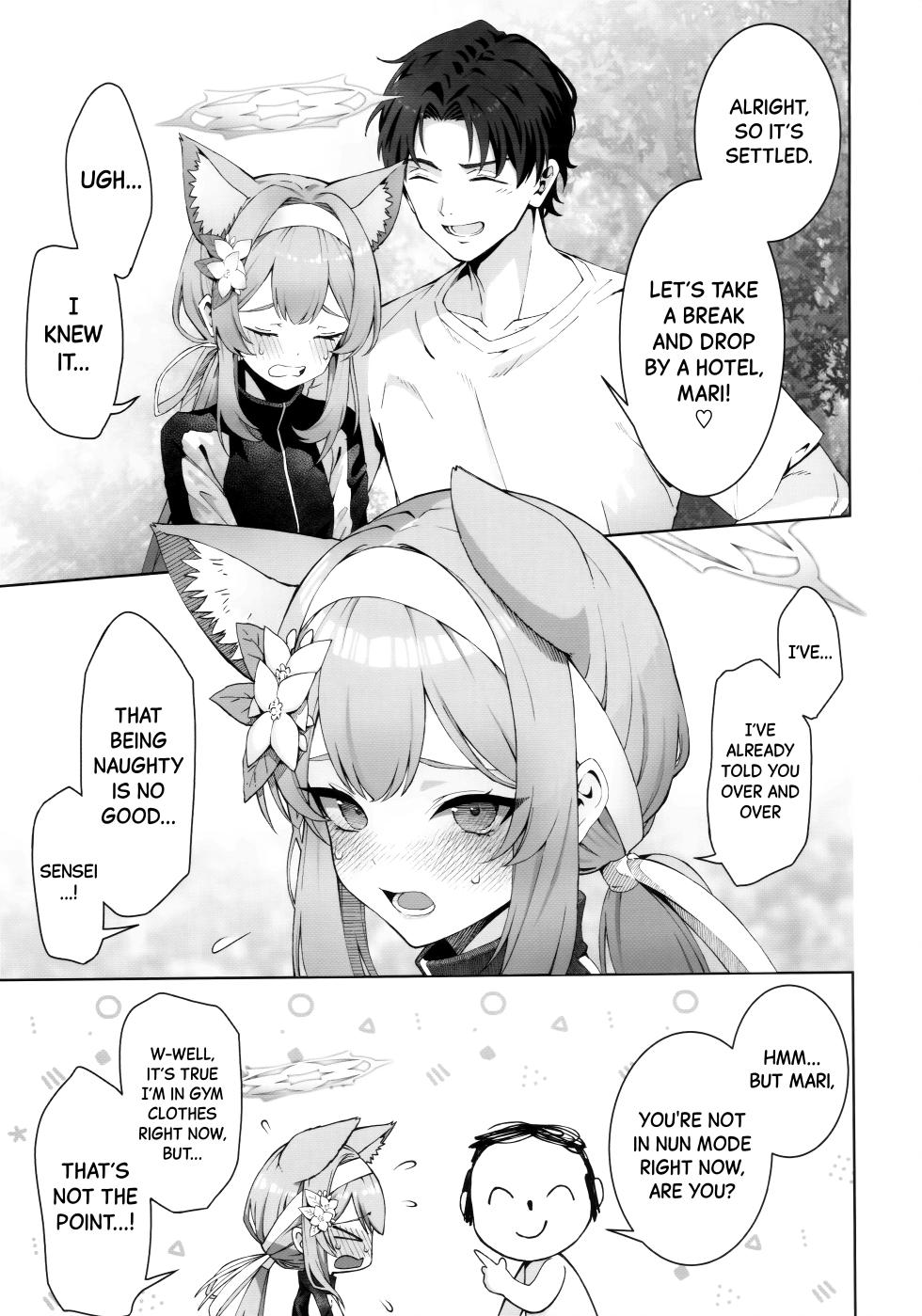 (C104) [Izumiya (Mikoma Sanagi)] Iochi Mari wa Furachi na Mari | Iochi Mari being a Naughty Mari (Blue Archive)[English][Black Grimoires] - Page 6