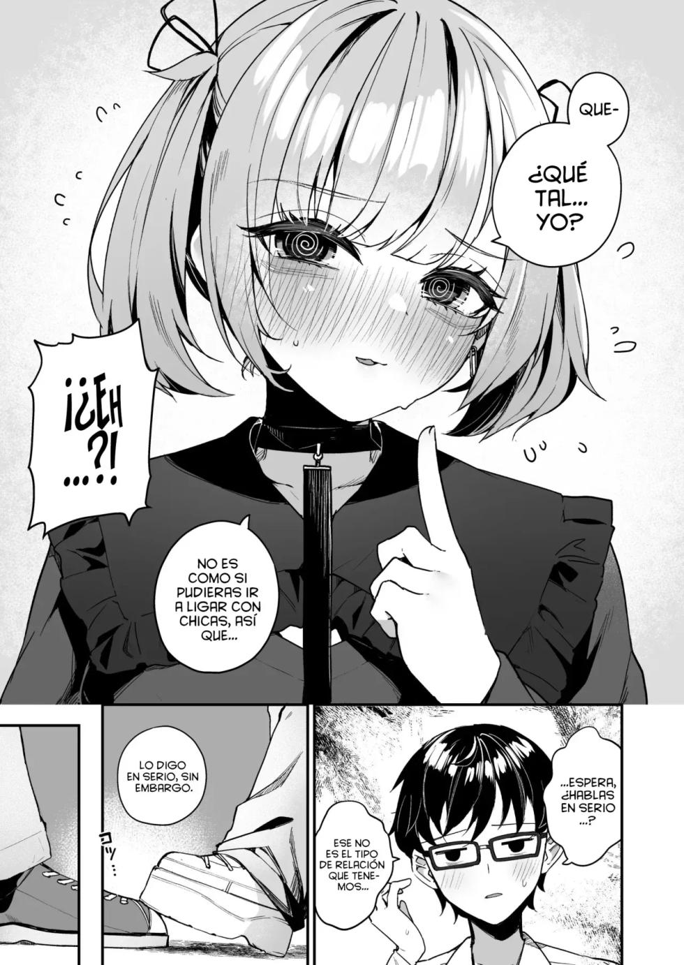 [Menbou Renpou (Menbou)] Renai Soudan nante Hobo Sex desu yo ne!? ～Akuyuu Kouhai to Issen Koete Yarimakuru Hanashi～ [Spanish] [Dark Nebulus] - Page 9