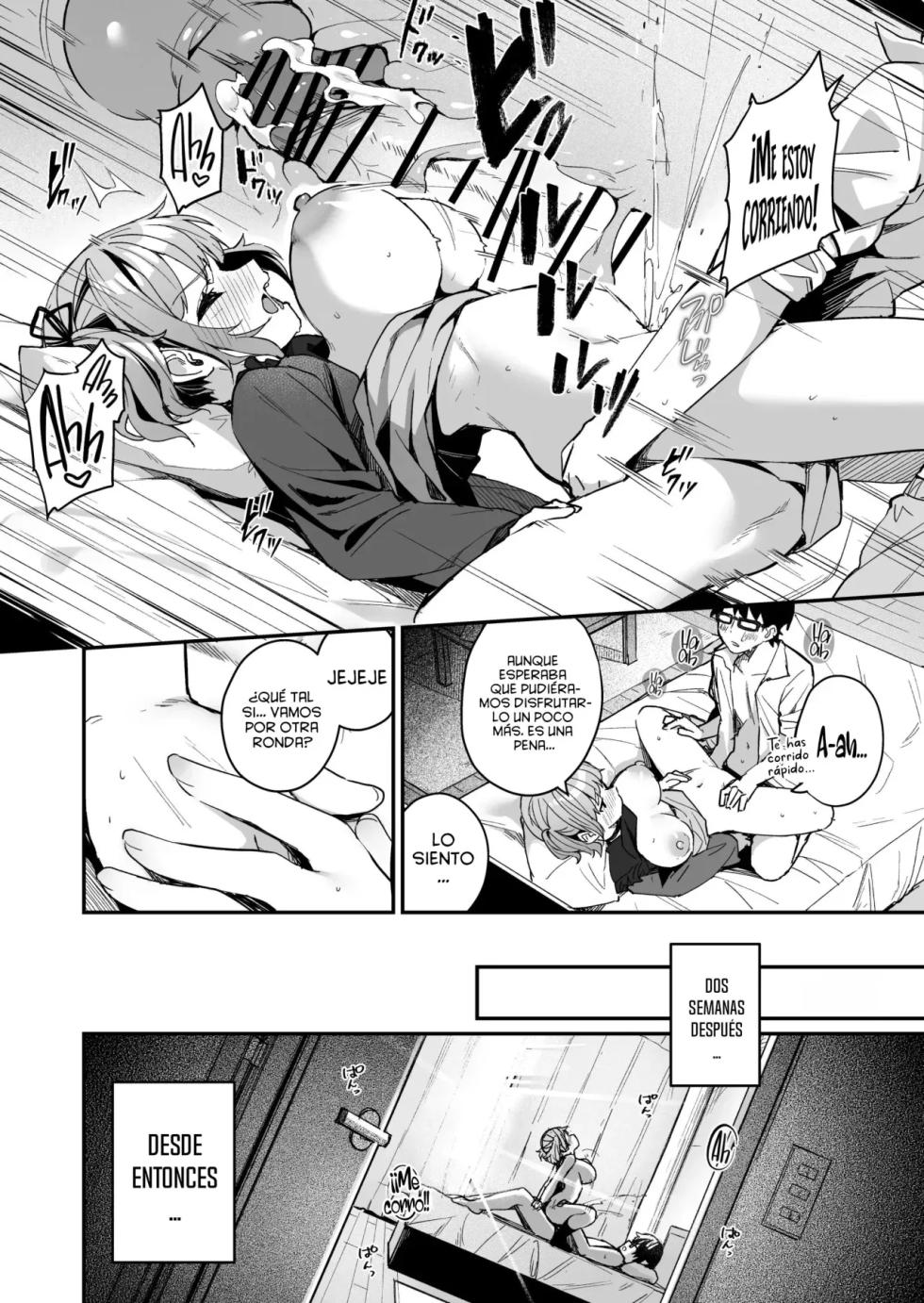 [Menbou Renpou (Menbou)] Renai Soudan nante Hobo Sex desu yo ne!? ～Akuyuu Kouhai to Issen Koete Yarimakuru Hanashi～ [Spanish] [Dark Nebulus] - Page 24