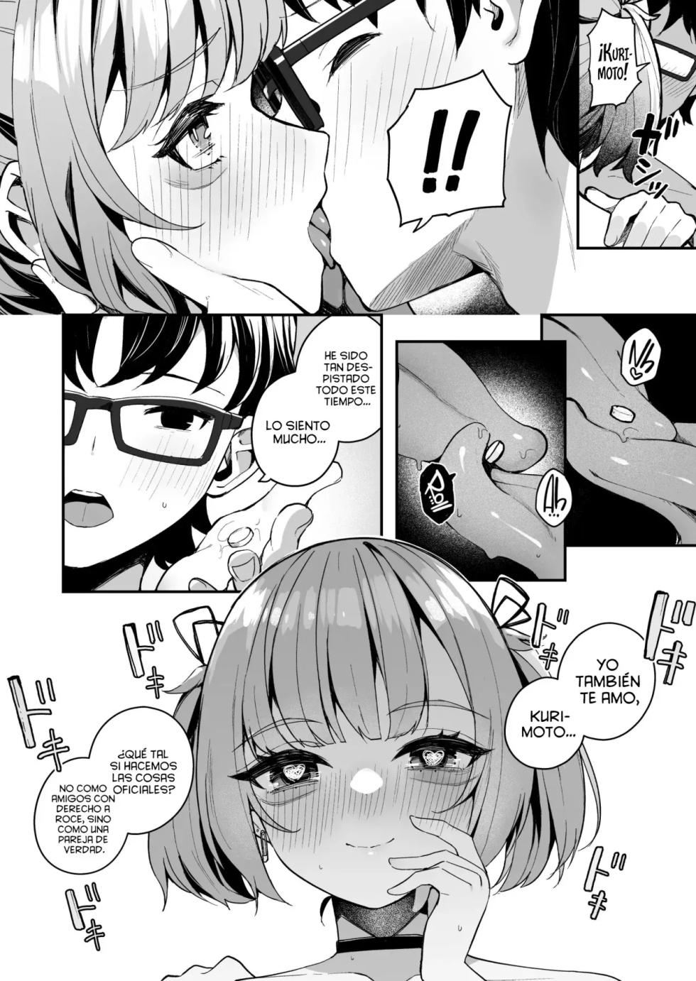 [Menbou Renpou (Menbou)] Renai Soudan nante Hobo Sex desu yo ne!? ～Akuyuu Kouhai to Issen Koete Yarimakuru Hanashi～ [Spanish] [Dark Nebulus] - Page 28