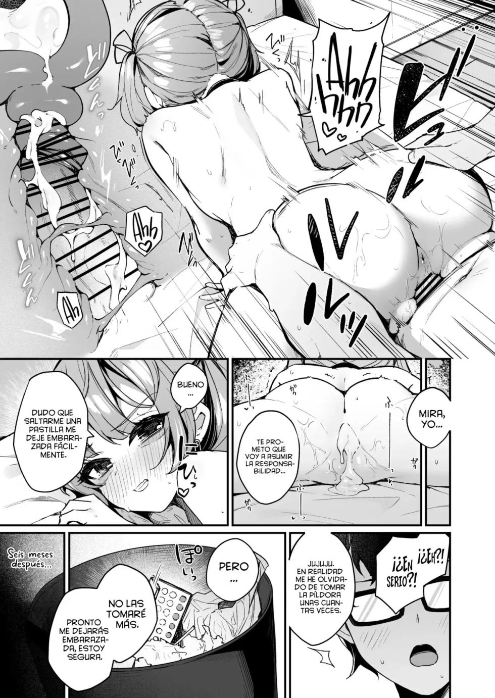[Menbou Renpou (Menbou)] Renai Soudan nante Hobo Sex desu yo ne!? ～Akuyuu Kouhai to Issen Koete Yarimakuru Hanashi～ [Spanish] [Dark Nebulus] - Page 31