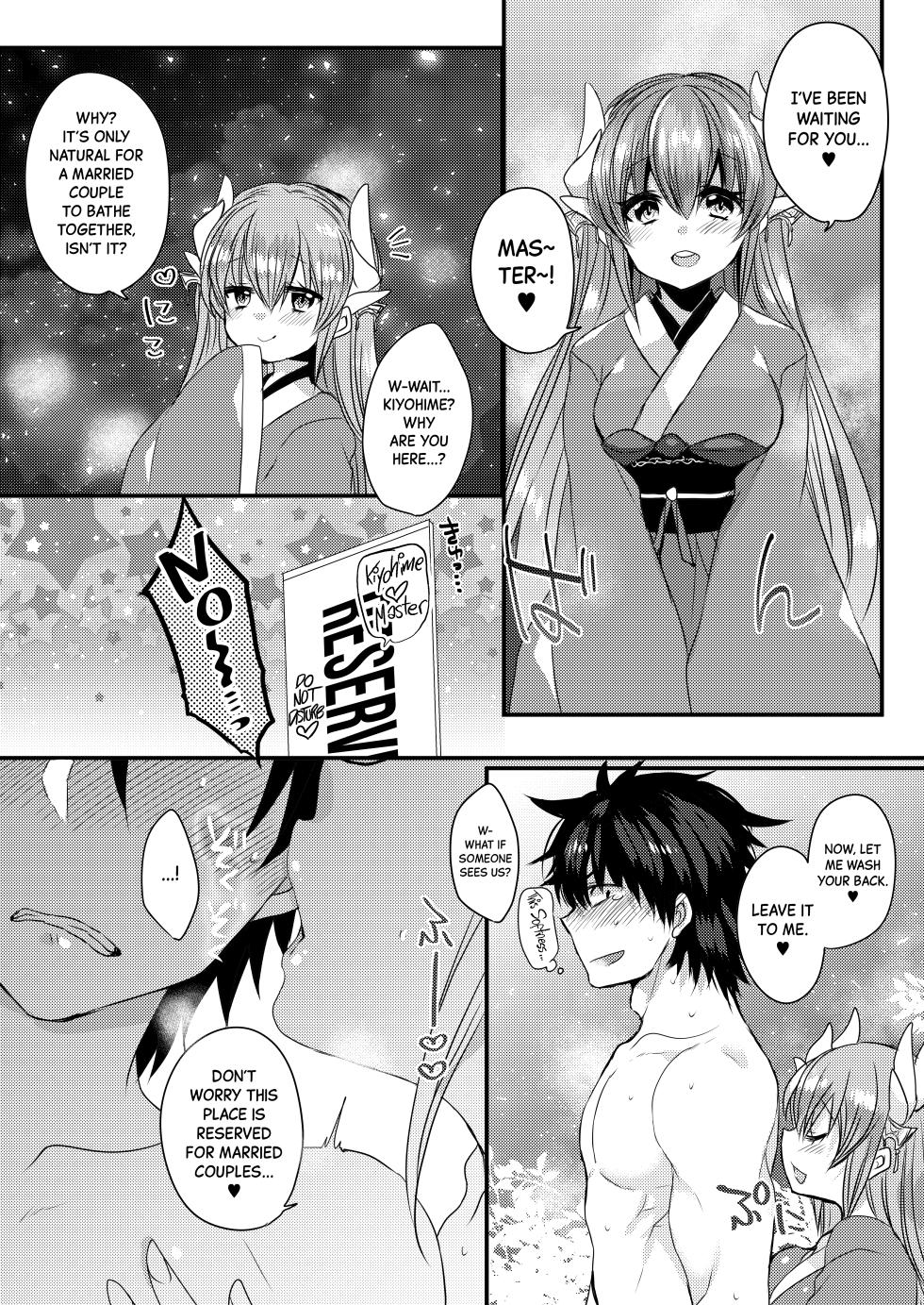(COMIC1☆11) [Mamedaifukuya (Mameko)] Kiyohime to Love Love Ofuro Time | Lovey-dovey Bath Time with Kiyohime (Fate/Grand Order) [English] [Black Grimoires] - Page 7