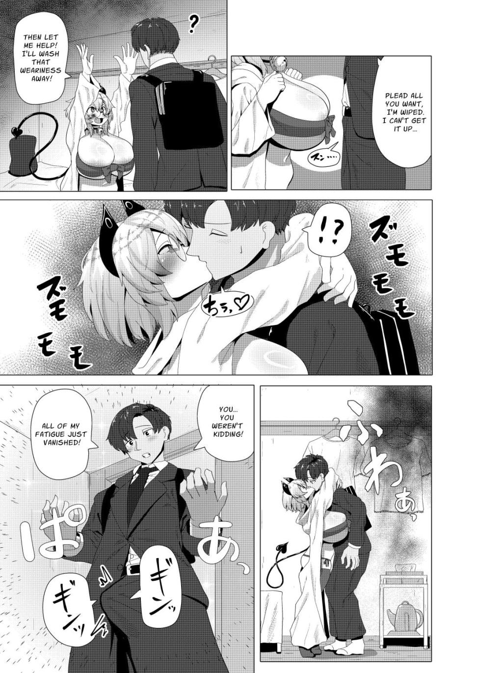 [Saikutsu Kichi (Kagarimachi Ame)] Dojikko Succubus no Ukkari Hard Ecchi | The Clumsy Succubus Stumbles Into Hardcore Sex! [English] [Zoubachan] - Page 5