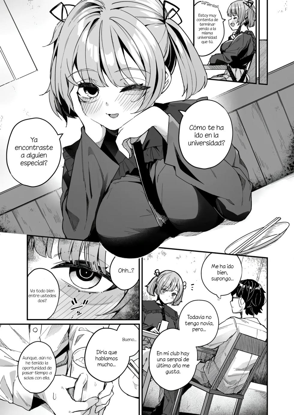 [Menbou Renpou (Menbou)] Renai Soudan nante Hobo Sex desu yo ne!? ～Akuyuu Kouhai to Issen Koete Yarimakuru Hanashi～ [Spanish] - Page 6