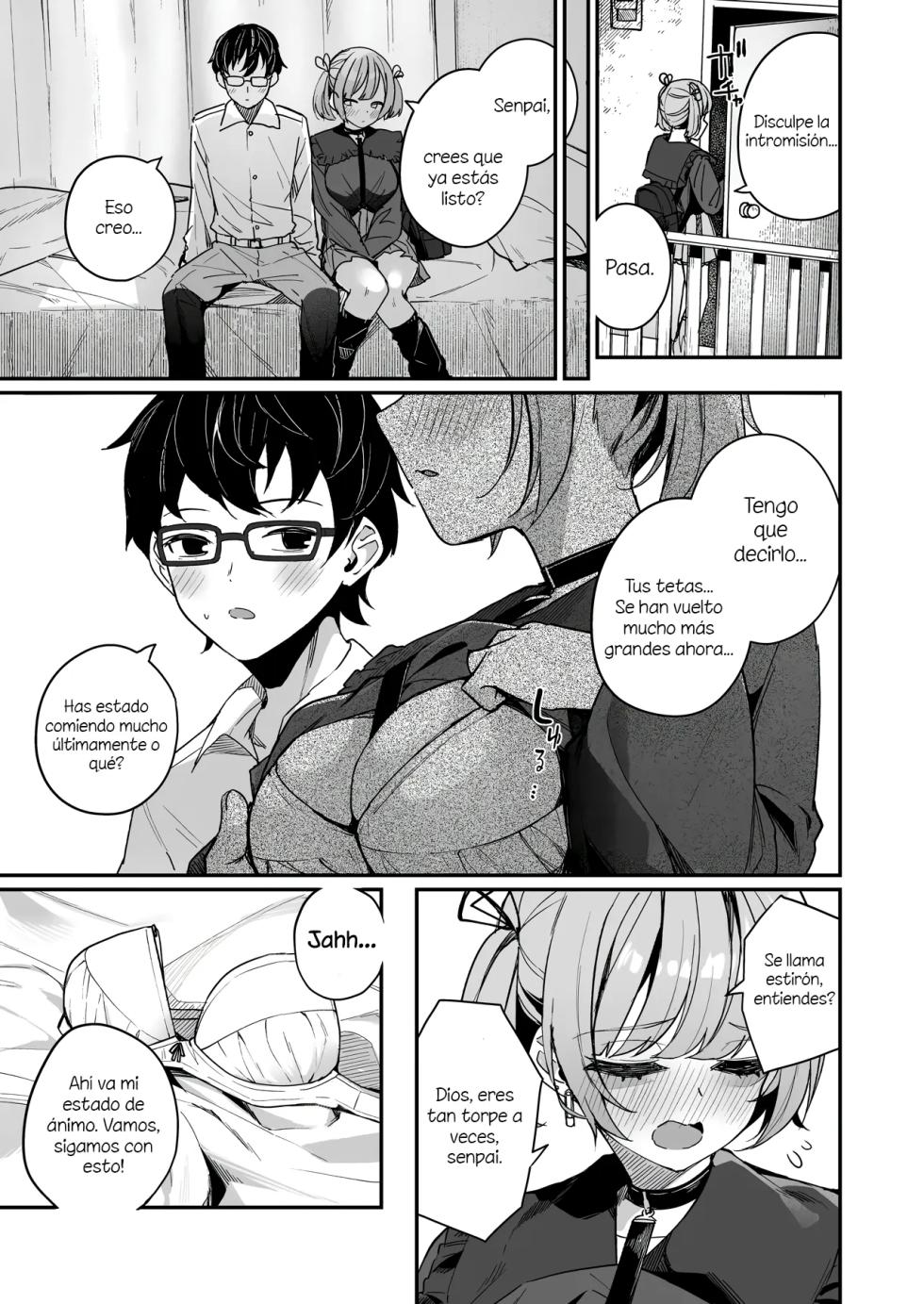 [Menbou Renpou (Menbou)] Renai Soudan nante Hobo Sex desu yo ne!? ～Akuyuu Kouhai to Issen Koete Yarimakuru Hanashi～ [Spanish] - Page 10