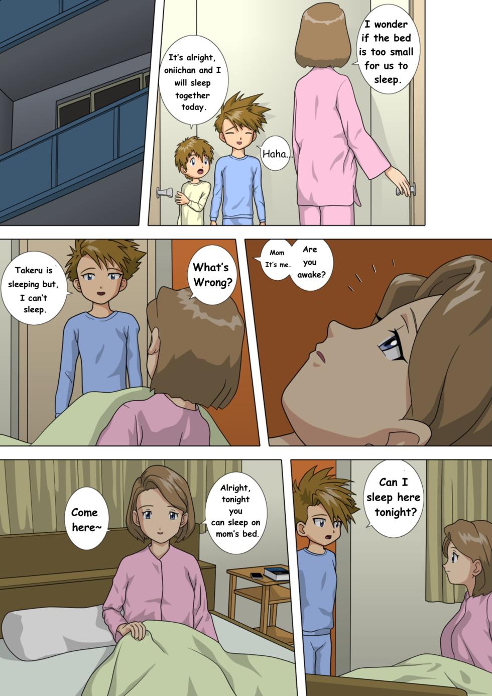 [Kutsushita Danshaku] Okaa-san Daisuki (Digimon Adventure) Fan Made Translation, English. - Page 3