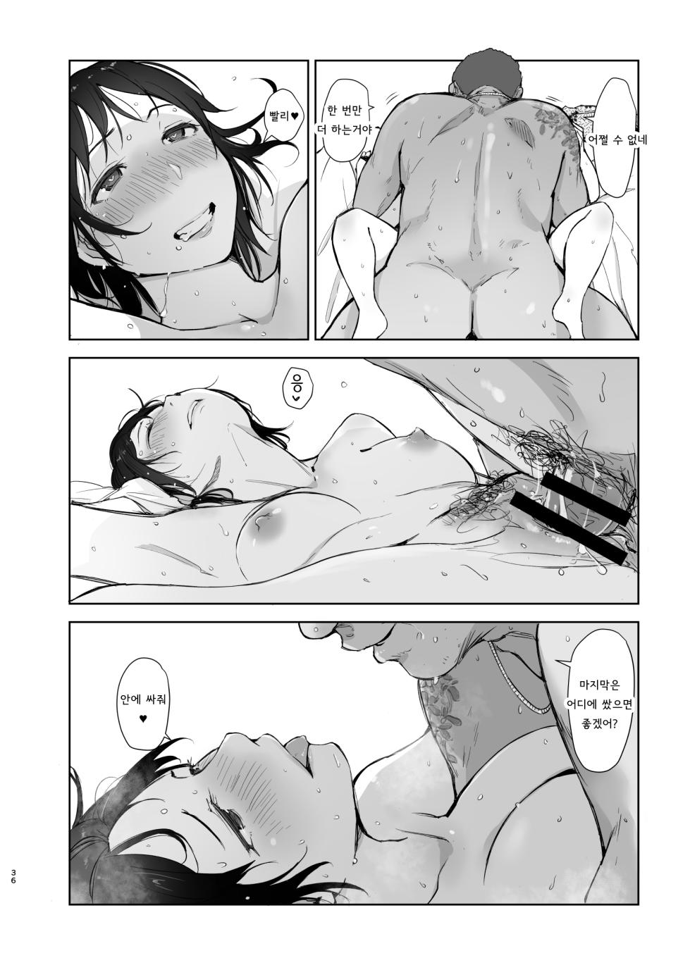 [Arakureta Monotachi (Arakure)] Zansho Ichiya｜늦여름 하룻밤 [Korean] [Digital] - Page 35