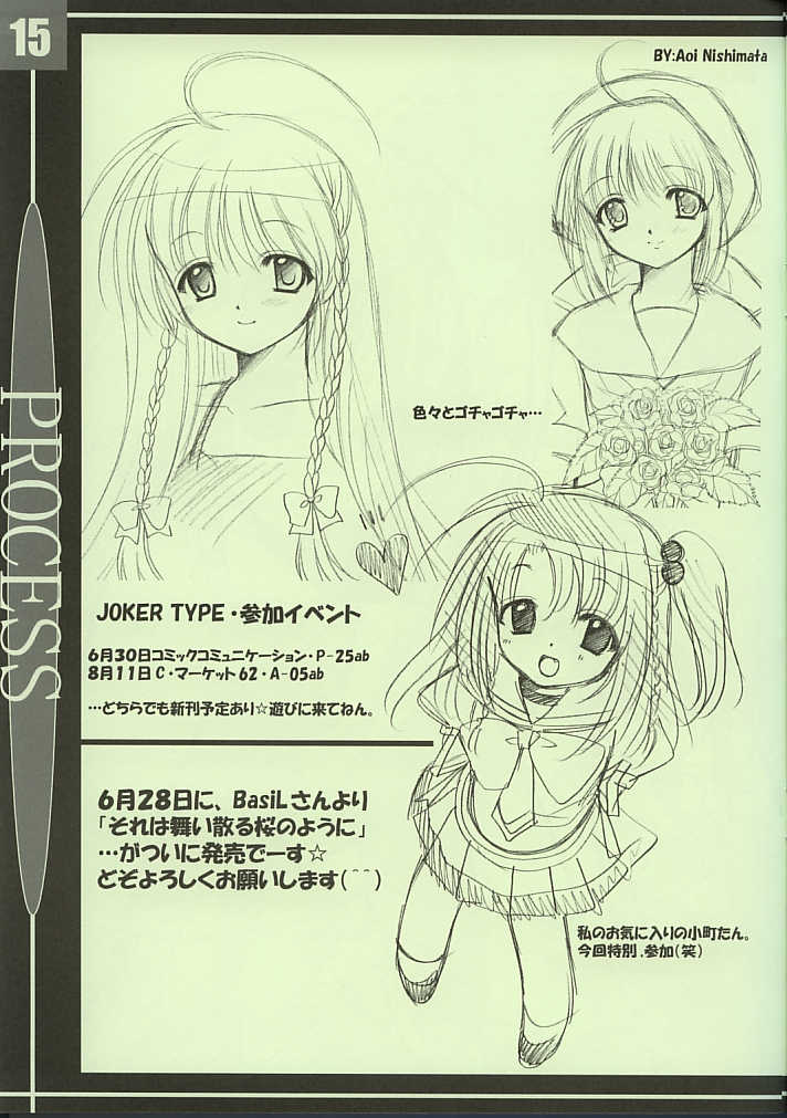 (SC16) [HEART WORK, JOKER TYPE (Suzuhira Hiro, Nishimata Aoi)] PROCESS! (Various) - Page 14