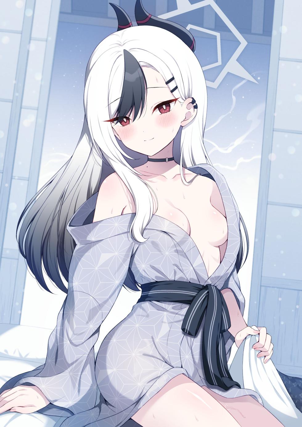 [Pandagaippiki. (Komi Zumiko)] Onsen Kayoko to Amatoro Ecchi (Blue Archive) [Digital] - Page 32