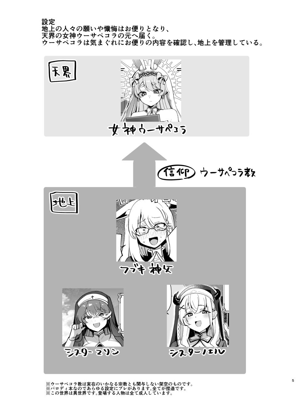 [Happykeeper (Siose Tamotsu)] Minna no Zange - Everyone's confession (Shirogane Noel, Shirakami Fubuki, Houshou Marine)  [Digital] - Page 4