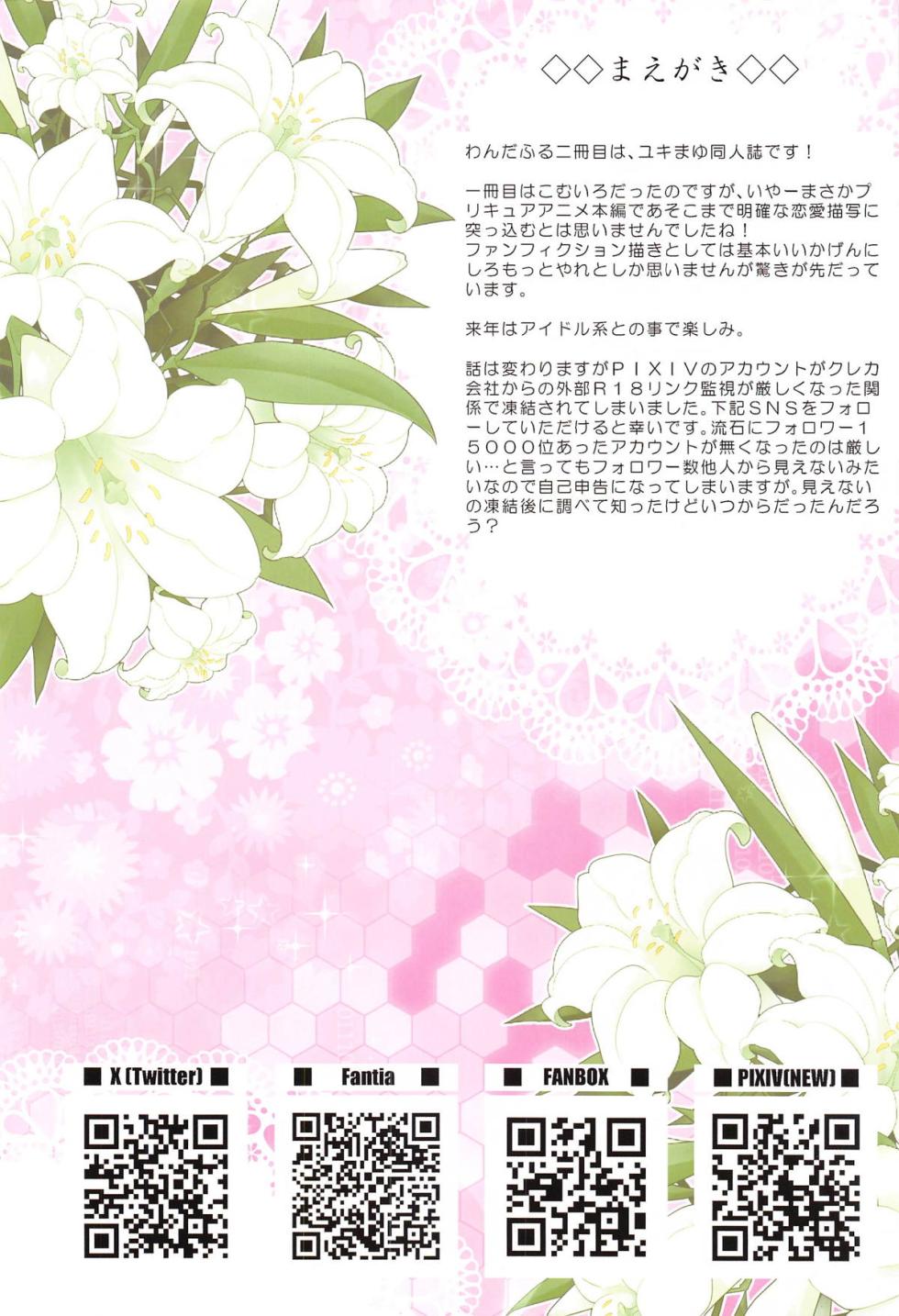 (C105) [EDGE WORTH (Zokusan)] Kimi to Issho ni Wonderful!! 2 (Wonderful Precure!) - Page 3