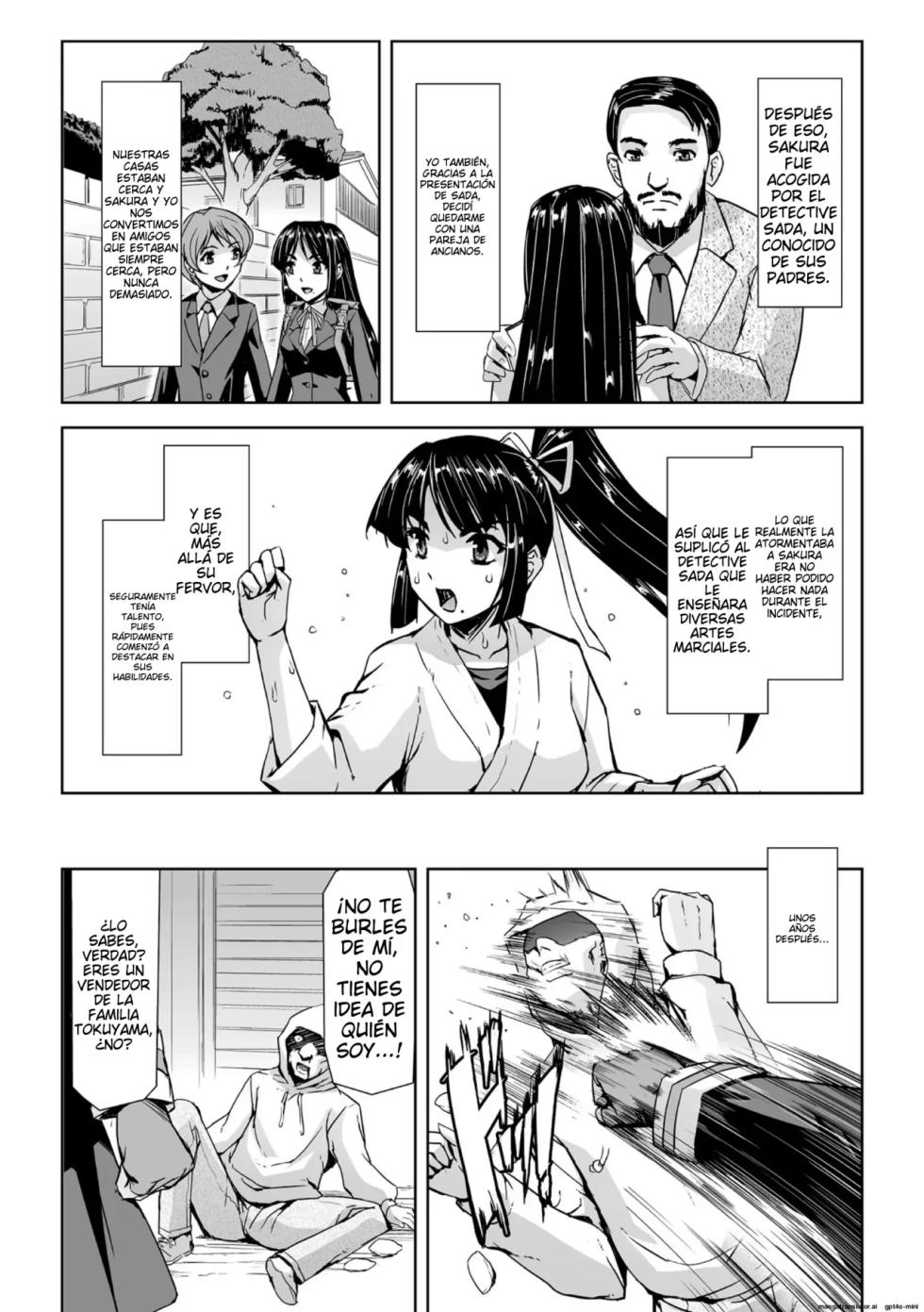 [Tikuma Jukou, Sukesaburou] Torawareta Bishoujo Sousakan Kamishiro Sakura THE COMIC + Tsuika Zoku  Otou-sama to Papa + if Short Story  +  Design Archive  | La Hermosa Chica Investigadora Capturada Sakura Kamishiro - El COMIC [Spanish] [NTRForever]   [Digital] - Page 35