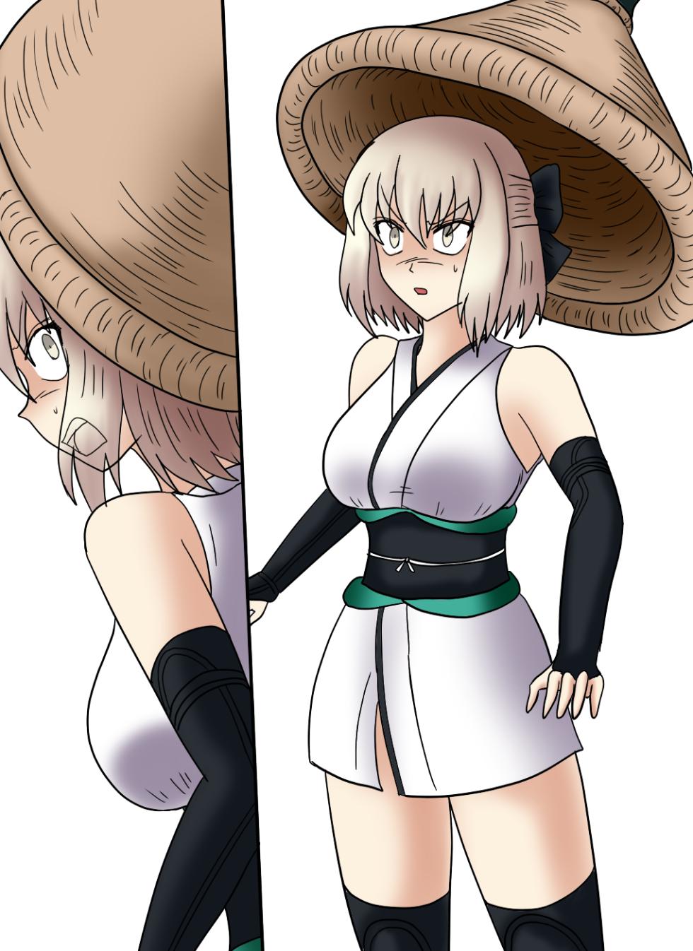 [第３の狂森] 吸収される沖田さん - Page 1