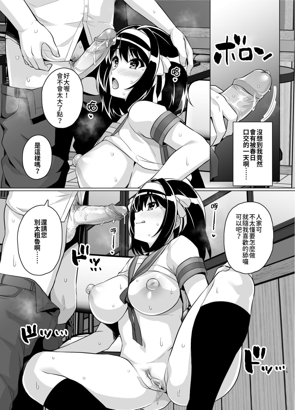 [Royal Bitch (haruhisky)] Muchimiya Haruhi no Konwaku (Suzumiya Haruhi no Yuuutsu) [Chinese] [Decensored] [今晚鹿島幹死你個人漢化] [Digital] - Page 14