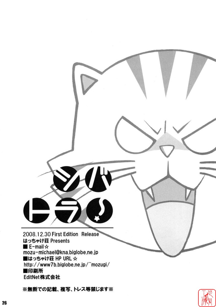(C75) [Hacchakesou (PONPON)] Shiba Tora! (Toradora!) [Chinese] [悠月工房] - Page 25
