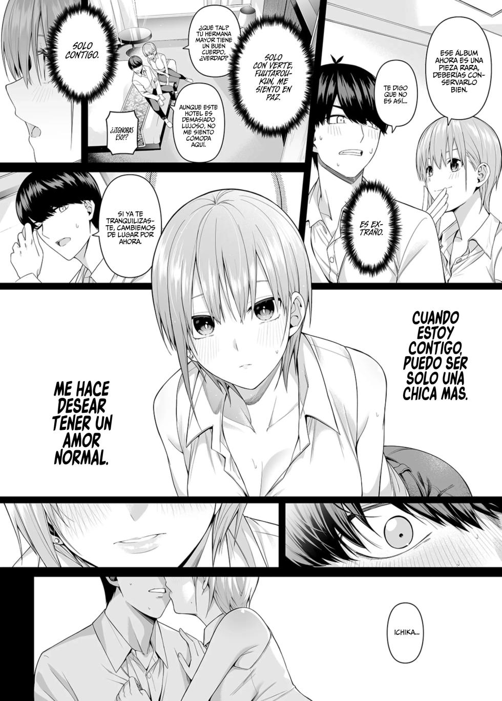 [Bad Mushrooms (Chicke III, 4why)] 1/5 no Renai Kanjou | 1／5 Estos Sentimientos Romanticos (Gotoubun no Hanayome) [Spanish] [OtaGal Scanlation] [Sample] [Digital] - Page 20