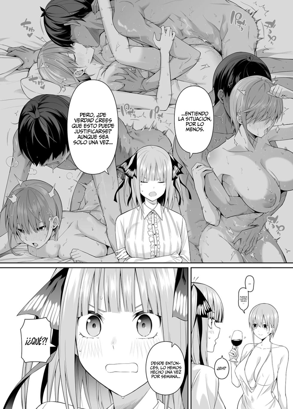 [Bad Mushrooms (Chicke III, 4why)] 1/5 no Renai Kanjou | 1／5 Estos Sentimientos Romanticos (Gotoubun no Hanayome) [Spanish] [OtaGal Scanlation] [Sample] [Digital] - Page 27
