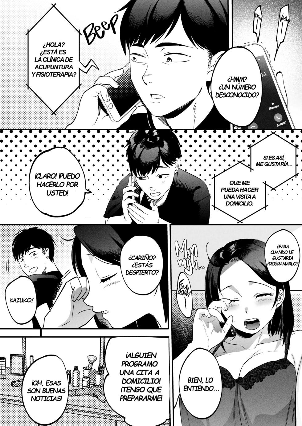 [Manmaya (Same Manma)] Seitaishi ~Watashi no Tsuma o Daitekure~ | Terapeuta Sexual ~Por Favor, Acuéstate con mi Esposa~ [Spanish] [Kejotan] [Digital] - Page 17