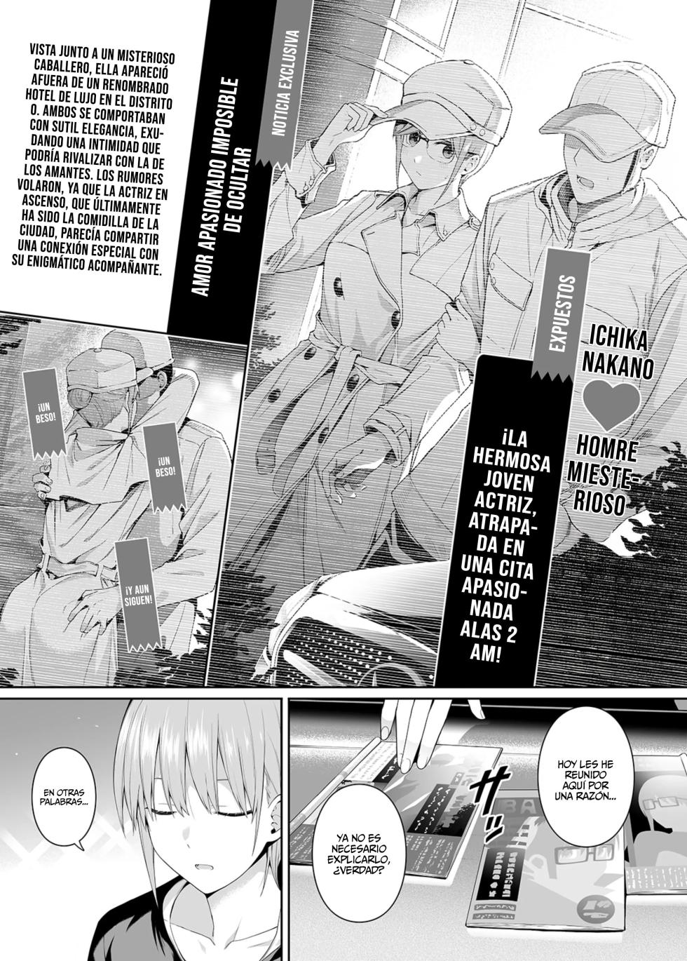 [Bad Mushrooms (Chicke III, 4why)] 1／5 no Renai Kanjou | 1／5 Estos Sentimientos Romanticos (Gotoubun no Hanayome) [Spanish] [OtaGal Scanlation] [Digital] - Page 2