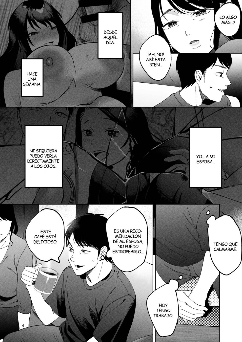 [Manmaya (Same Manma)] Seitaishi 2 ~Watashi no Tsuma o Daitekure~ | Terapeuta Sexual 2 ~Por Favor, Acuéstate con mi Esposa~ [Spanish] [Kejotan] [Digital] - Page 3