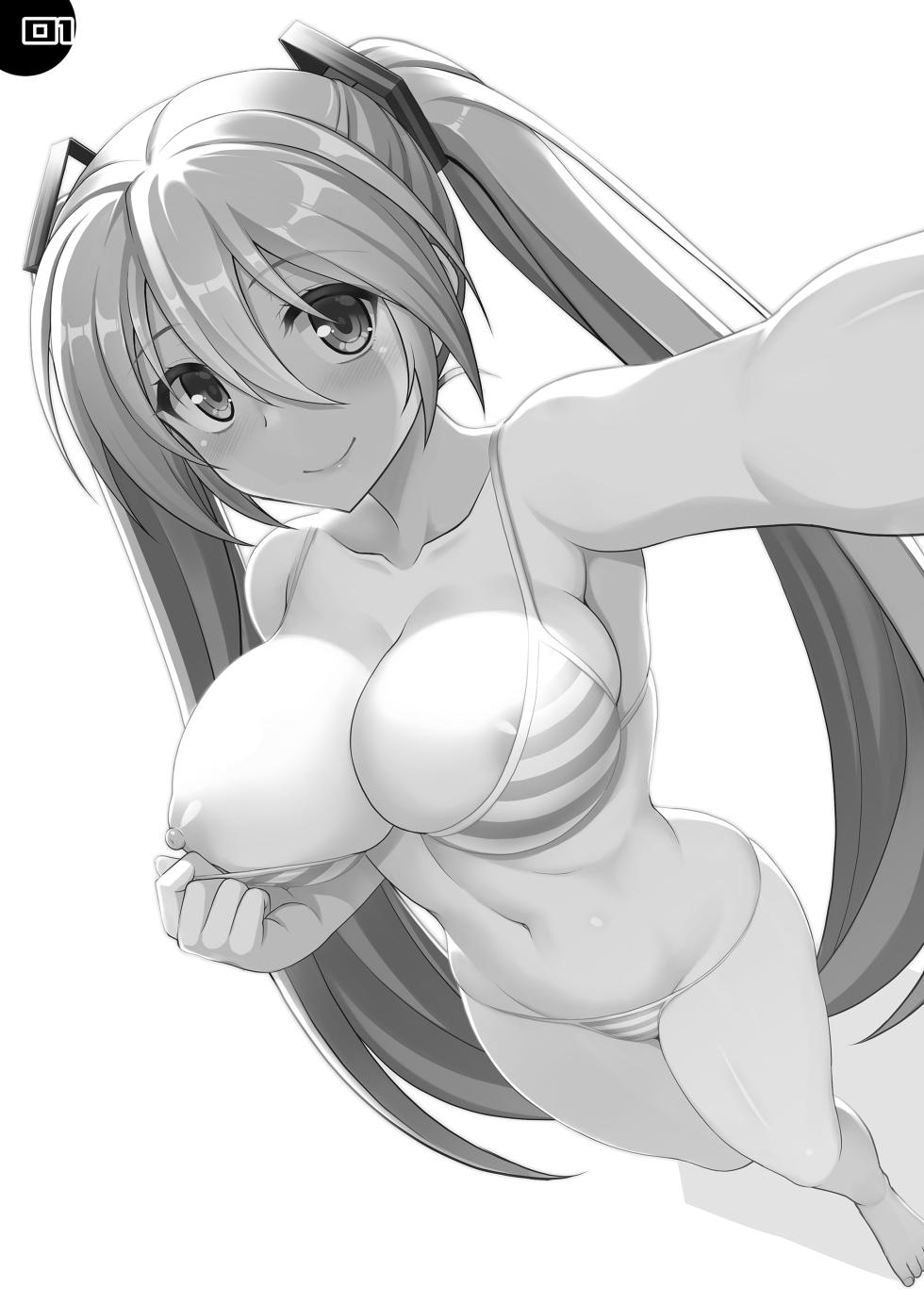 [Chokudoukan (Hormone Koijirou, Marcy Dog)] Miku Ijiri - TOUCH MIKU (VOCALOID) [Chinese] [个人渣翻] [Digital] - Page 2