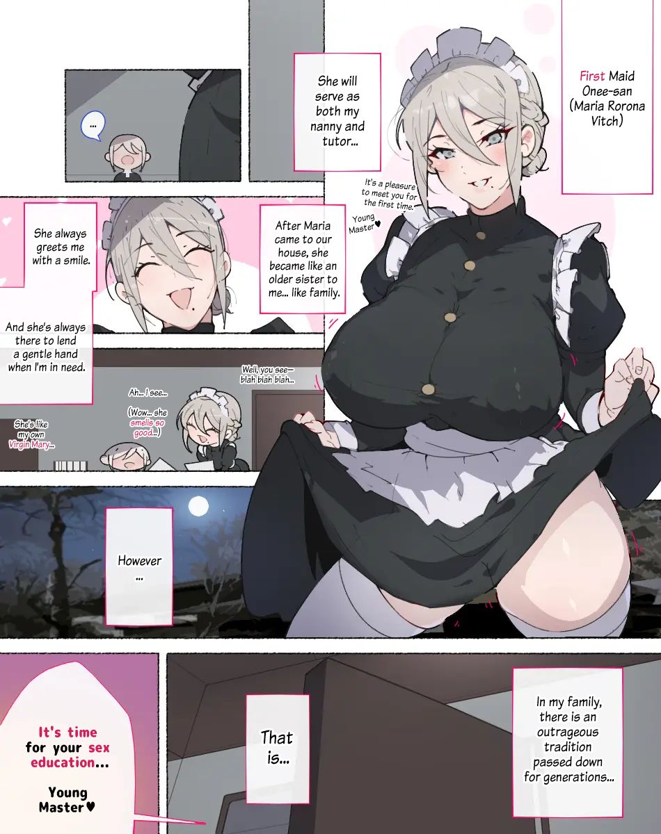 [Aikokusha (Agobitch Nee-san)] Seikyouiku no Ojikan desu yo!! Bouchama! | Young Master! It's Time for Sex Education!! [English] [Digital] - Page 7
