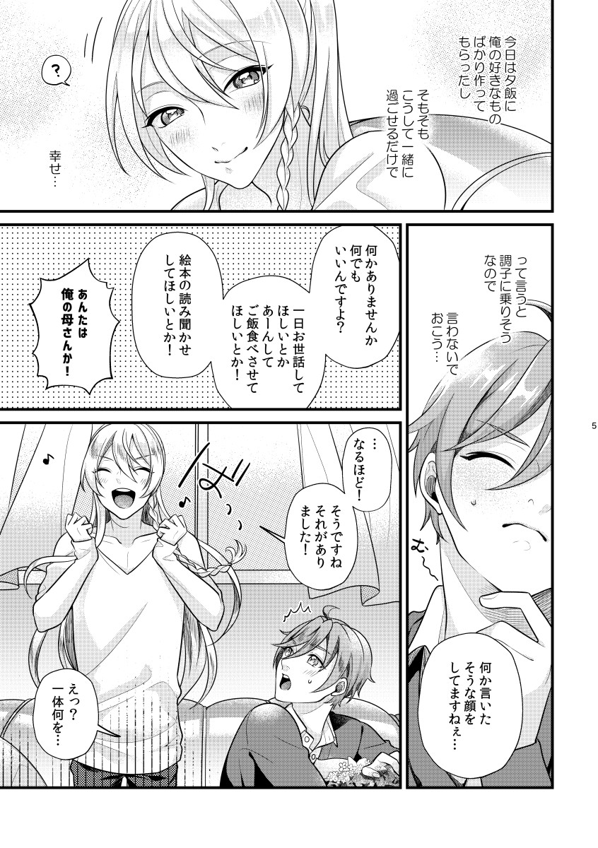 [Sakurabobu (Machi no O)] Itoishii Anata ni Gohoubi wo (Ensemble Stars!) [Digital] - Page 4