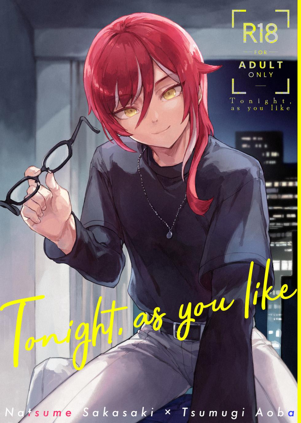 [BRAVE HANTEN (Yoshida)] Tonight, as you like (Ensemble Stars!) [Digital] - Page 1