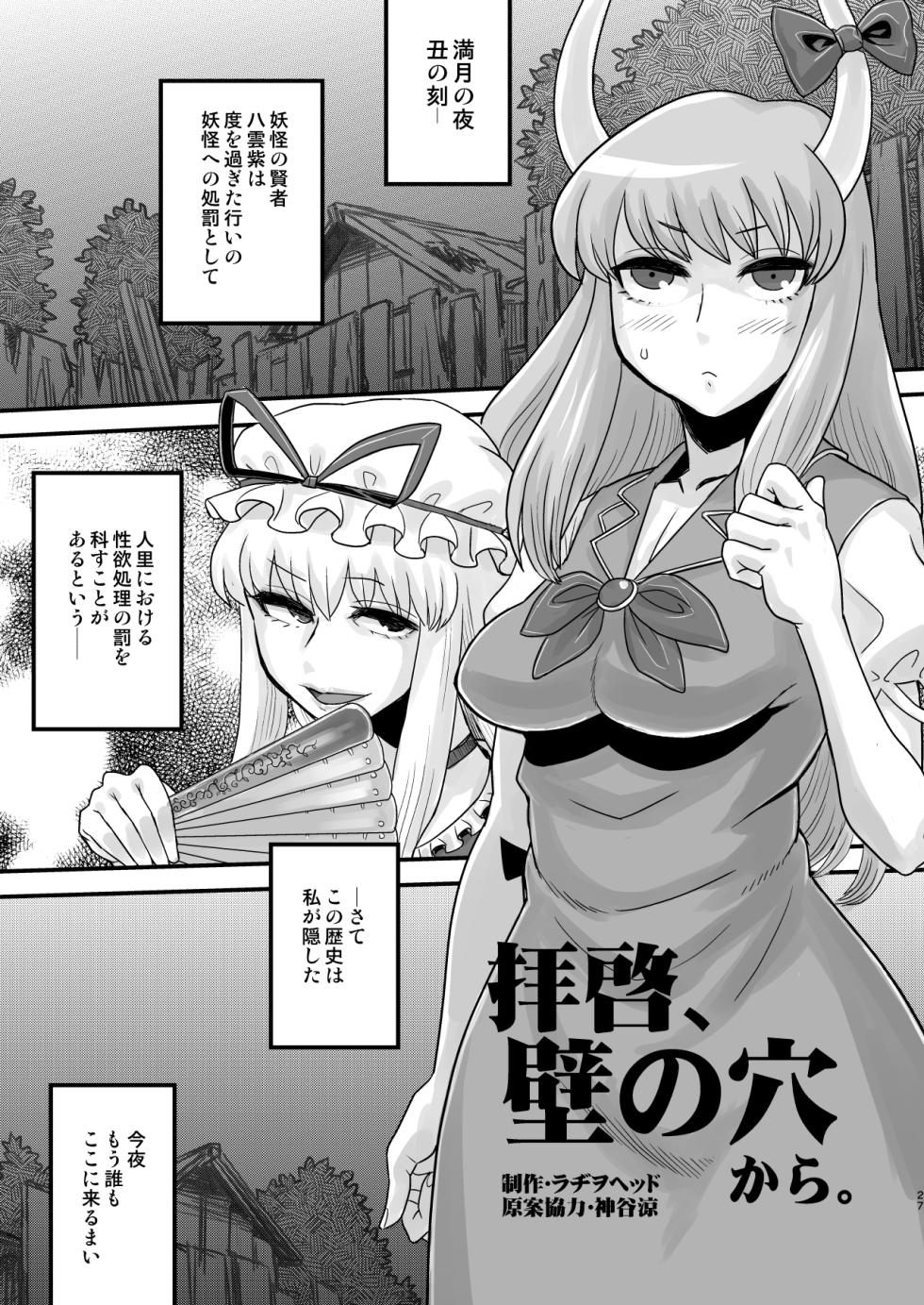 [Kakumei Seifu Kouhoushitsu (RADIOHEAD)] Touhou Soushuuhen Gensoukyou Futanari Ibun (Touhou Project) - Page 27
