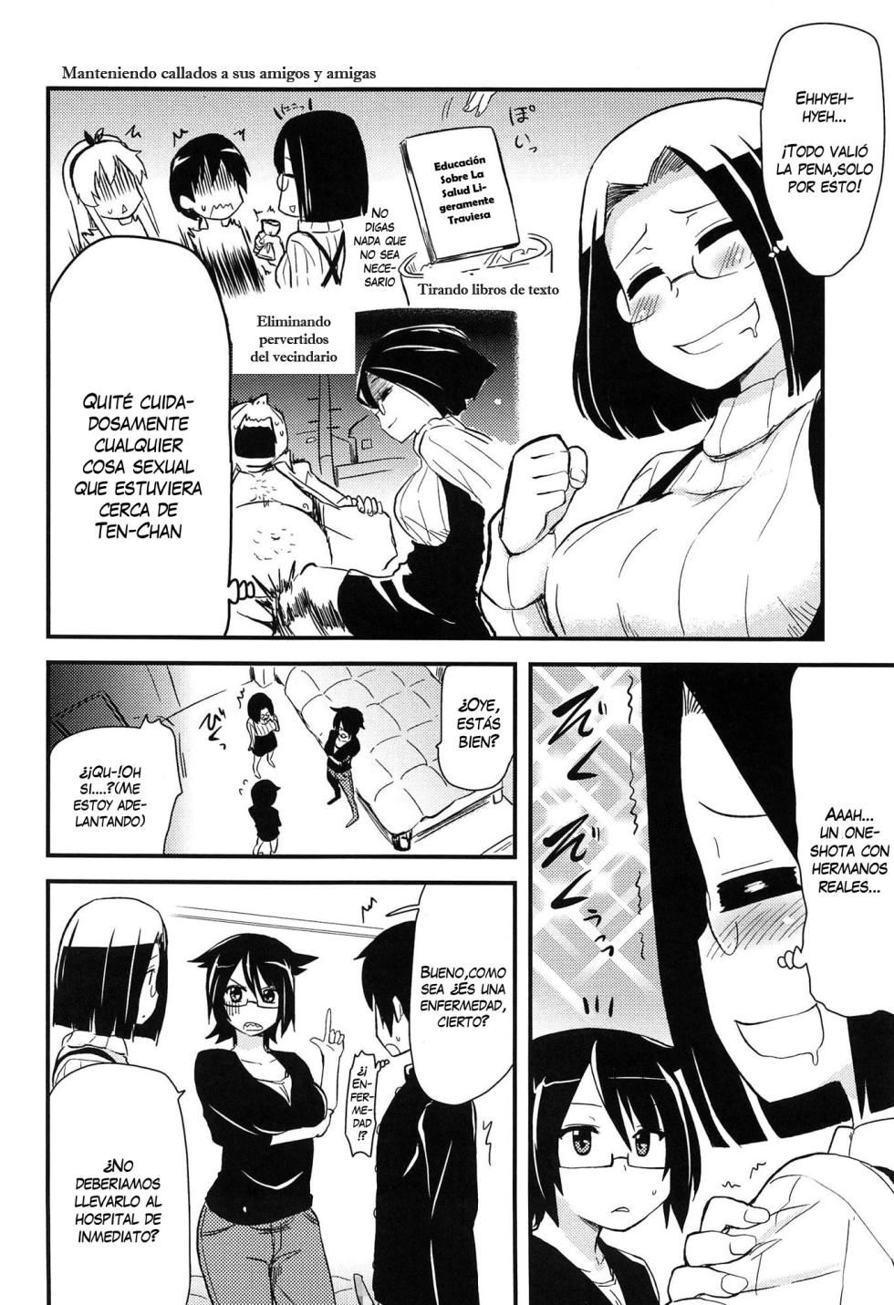 [Hijiri Tsukasa] Shitei ga Mitai Ane | A Sister Who Wants to Watch Siblings (Hotondo no Ane wa H ga Shitai) [Spanish] [VarKatzas666] - Page 4