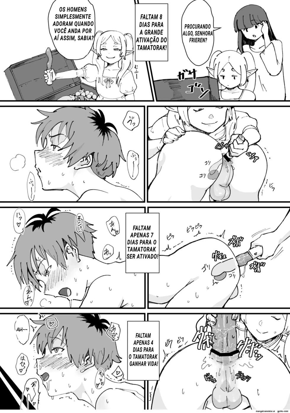 [Goma Brothers (Gomabura, Kirsi)] Tama-traak ~Otoko o Korosu Mahou~ (Sousou no Frieren, Tensei shitara Dainana Ouji Datta node, Kimama ni Majutsu o Kiwamemasu, Nige Jouzu no Wakagimi) [Portuguese-BR] [Digital] - Page 11