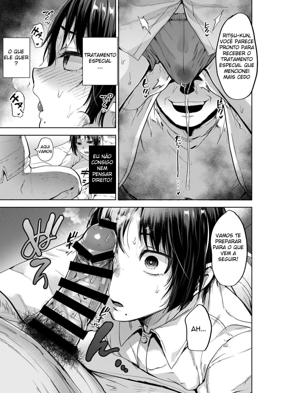[Seki Sabato (Tsukuru)] Yuutousei Shounen to Himitsu no Tokubetsu Massage [Portuguese-BR] - Page 24