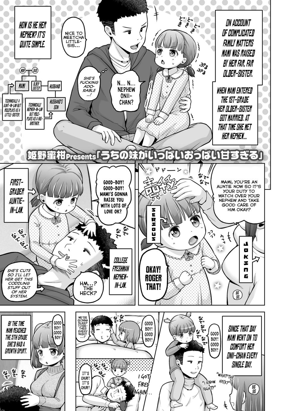 [Himeno Mikan] Uchi no Imouto ga Ippai Oppai Amasugiru | My Little Sister Excessively Coddles Me With Boobs and Affection (COMIC LO 2025-02) [English] {Mistvern} [Digital] - Page 1