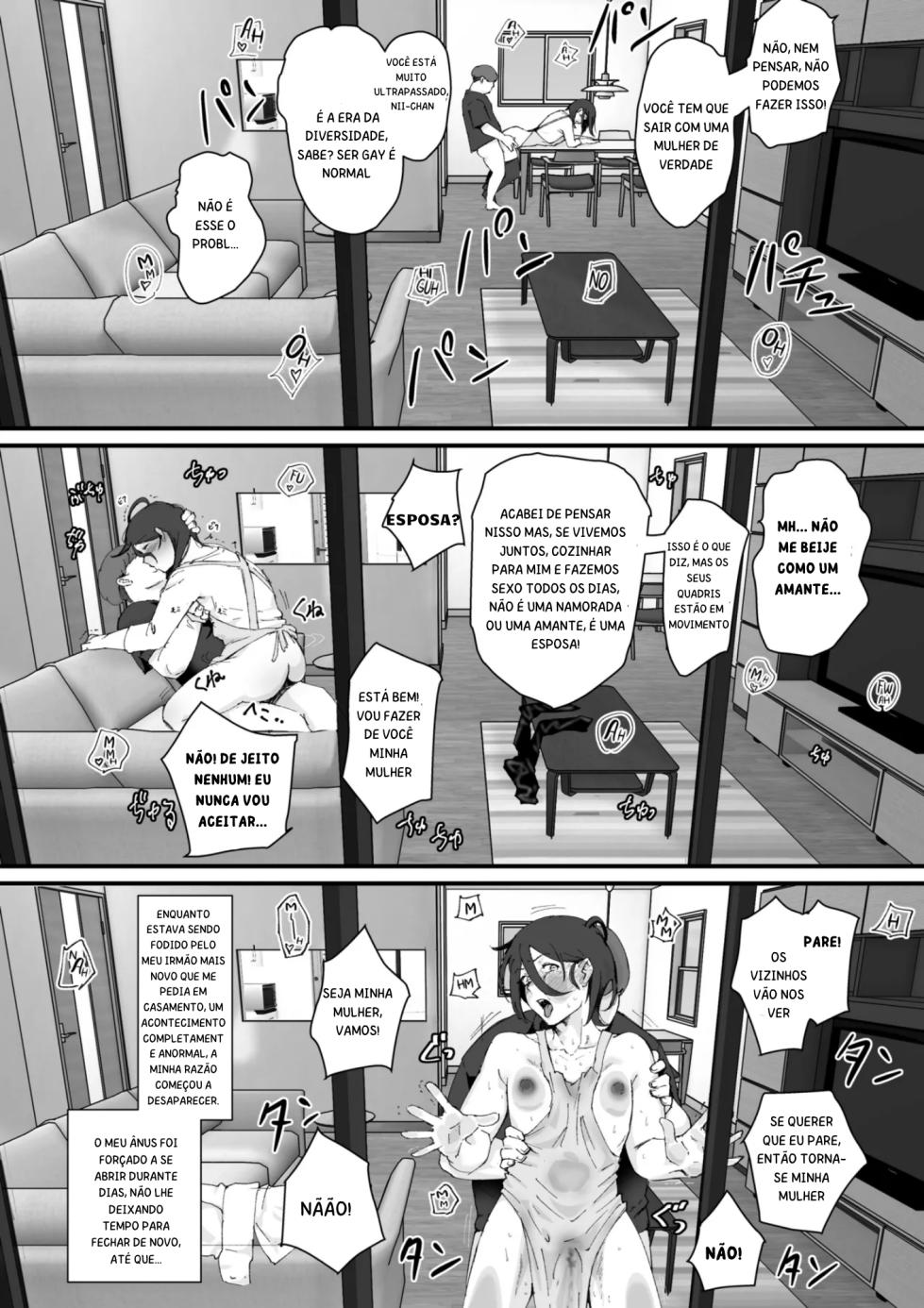 [Goma Brothers (Gomabura)] Ani→Yome ~Akogaredatta Aniga Hisasiburini Attara MesuAnini Nattanode Oyomesannisuru [Digital] [Portuguese-BR] [Incomplete] - Page 16