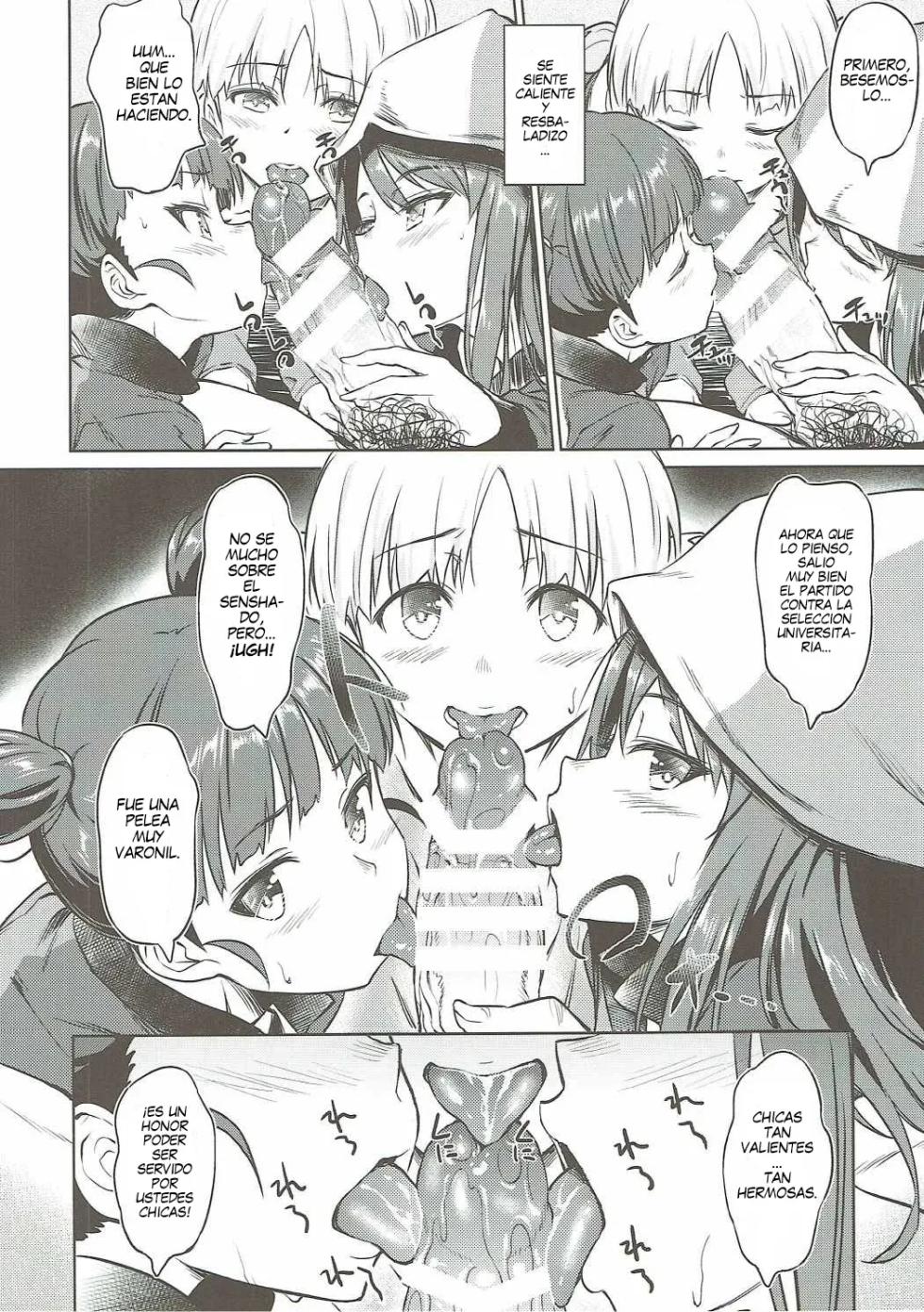 (C90) [AERODOG (inu)] Senshadou no Uramichi Keizoku Koukou (Girls und Panzer) [Spanish] [Erwin Pry] [Digital] - Page 12