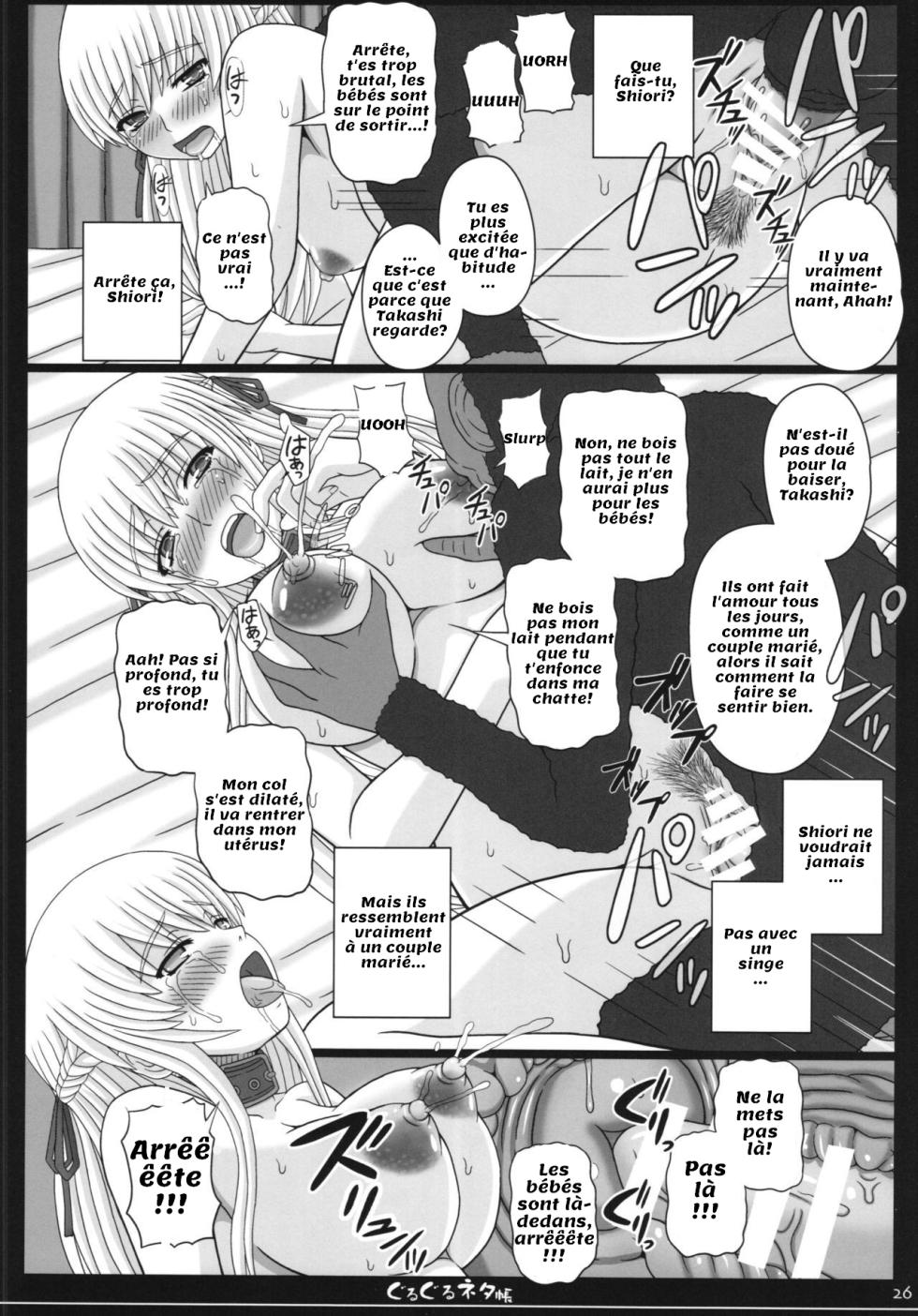 (C89) [Shiawase Kyouwakoku (Shiawase no Katachi)] Shiawase no Katachi no Guruguru Netachou 83R [French] - Page 26