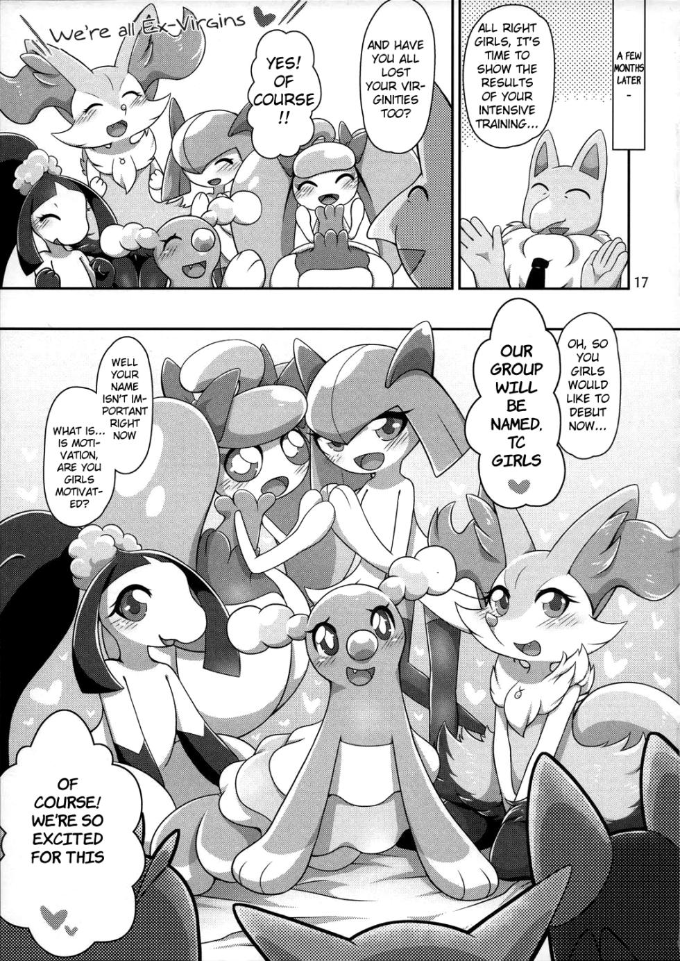 (Kemoket 7) [Harugumo. (Negoya)] TC Girls Makura Hajimemashita | TC Girls Begins their Nightlife (Pokémon) [English] [Benjiboyo] - Page 16