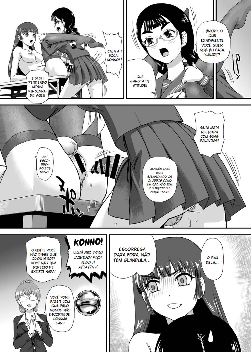 [BehindMoon (Dulce-Q)] Futanari nanode Gakkou Seikatsu ga Fuan desu 9 | A Vida Escolar De Uma Futanari 9 [Portuguese-BR] [Digital] - Page 27