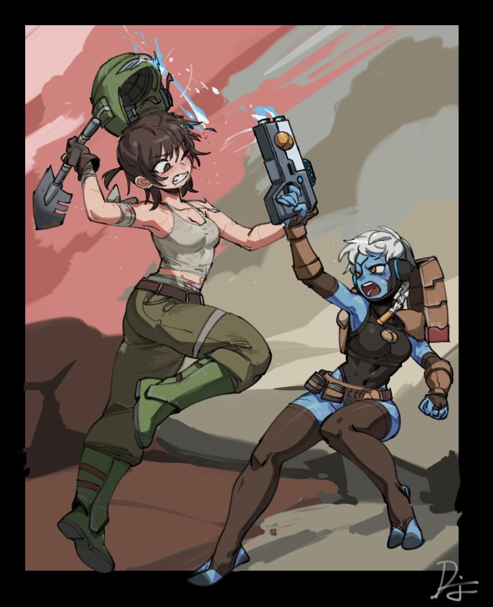 (Dif漫 | DifmanM) Fire Warrior X Catachan Jungle Fighter (Warhammer 40K) - Page 4