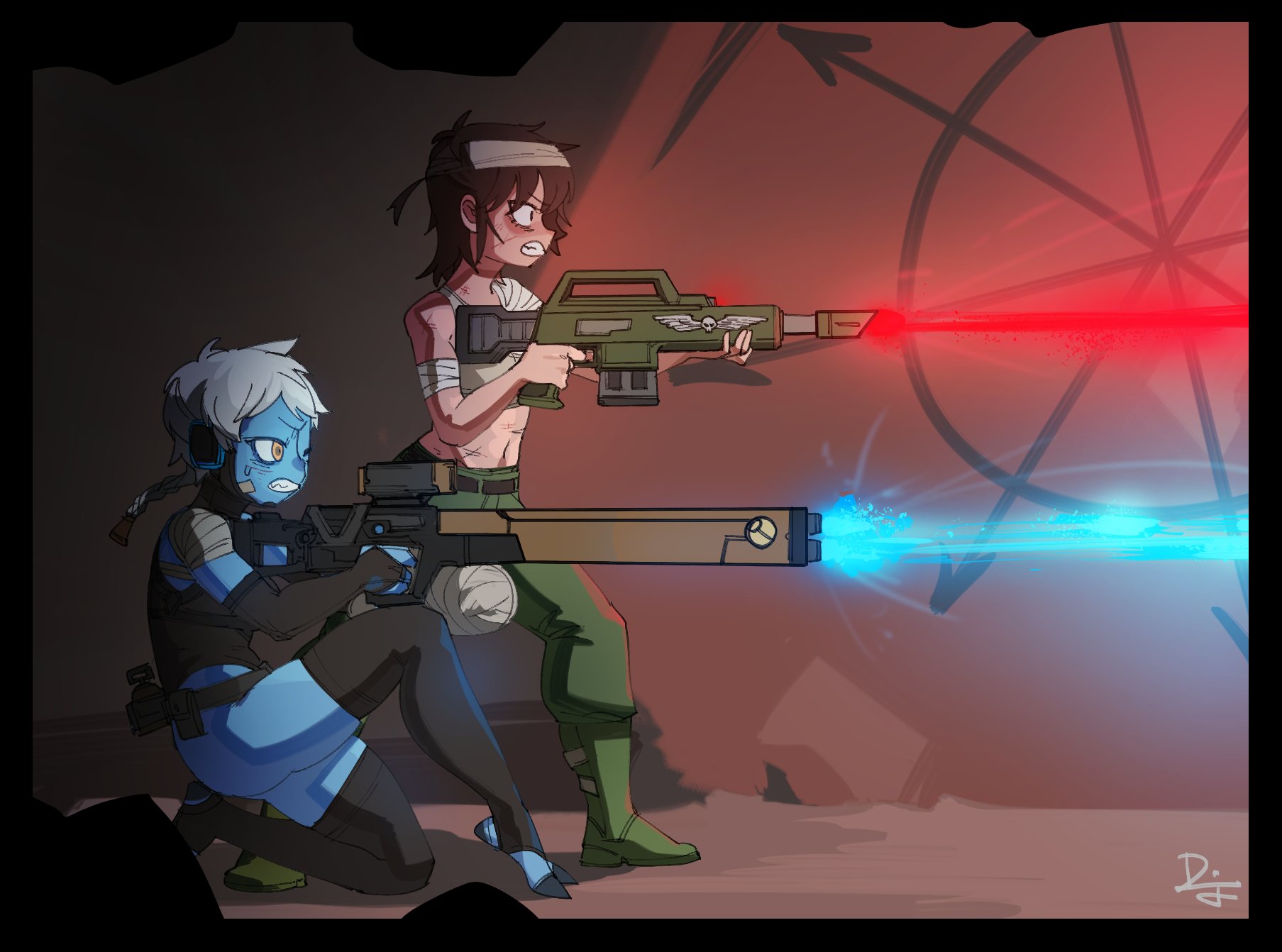 (Dif漫 | DifmanM) Fire Warrior X Catachan Jungle Fighter (Warhammer 40K) - Page 8