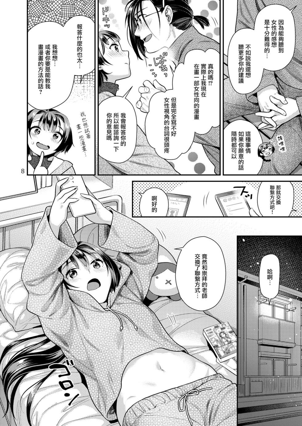 [Nekomataya (Nekomata Naomi)] Seiyoku Tsuyo Tsuyo Joshi to Okute Eromangaka-san [Chinese] [摆烂吃瓜汉化] [Digital] - Page 9