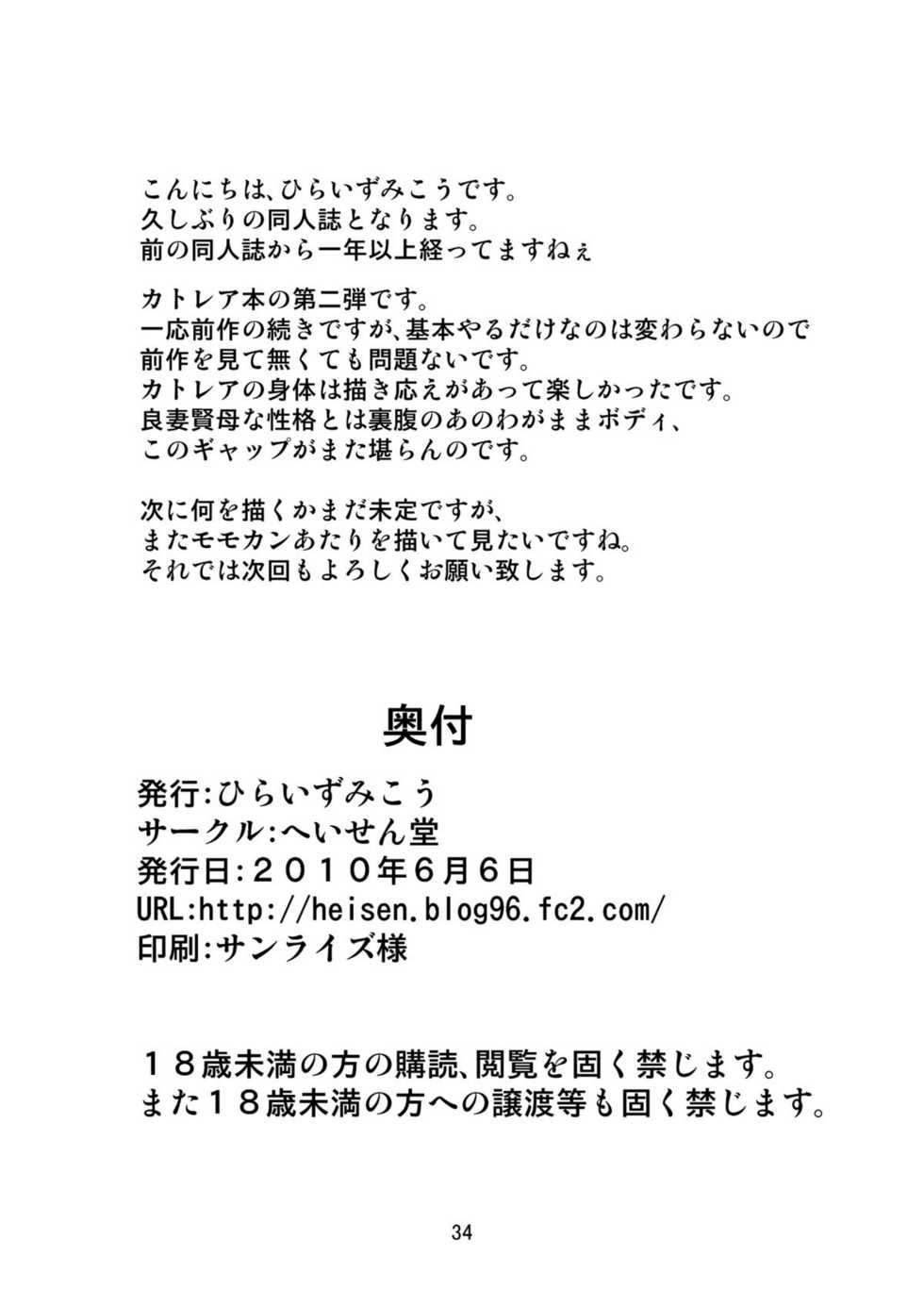 [Heisen-Dou (Hiraizumi Kou)] Buki-ya no Oku-san Eigyouchuu (Queen's Blade) [Digital] - Page 33