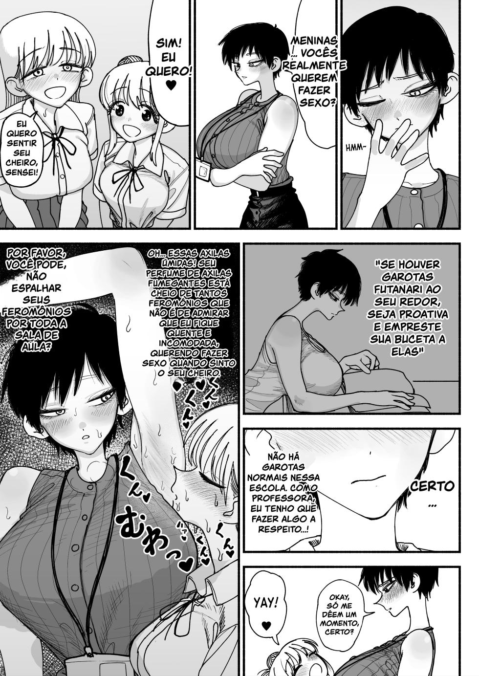 [Nagayama (Agagaga)] Futanari Joshikou no Onaho ~Itsudemo Sex Sasete Kureru Kiyowa de Yasashii Koushinchou Kyonyuu Sensei~ [Portuguese-BR] [Bocchi Tradução] - Page 31