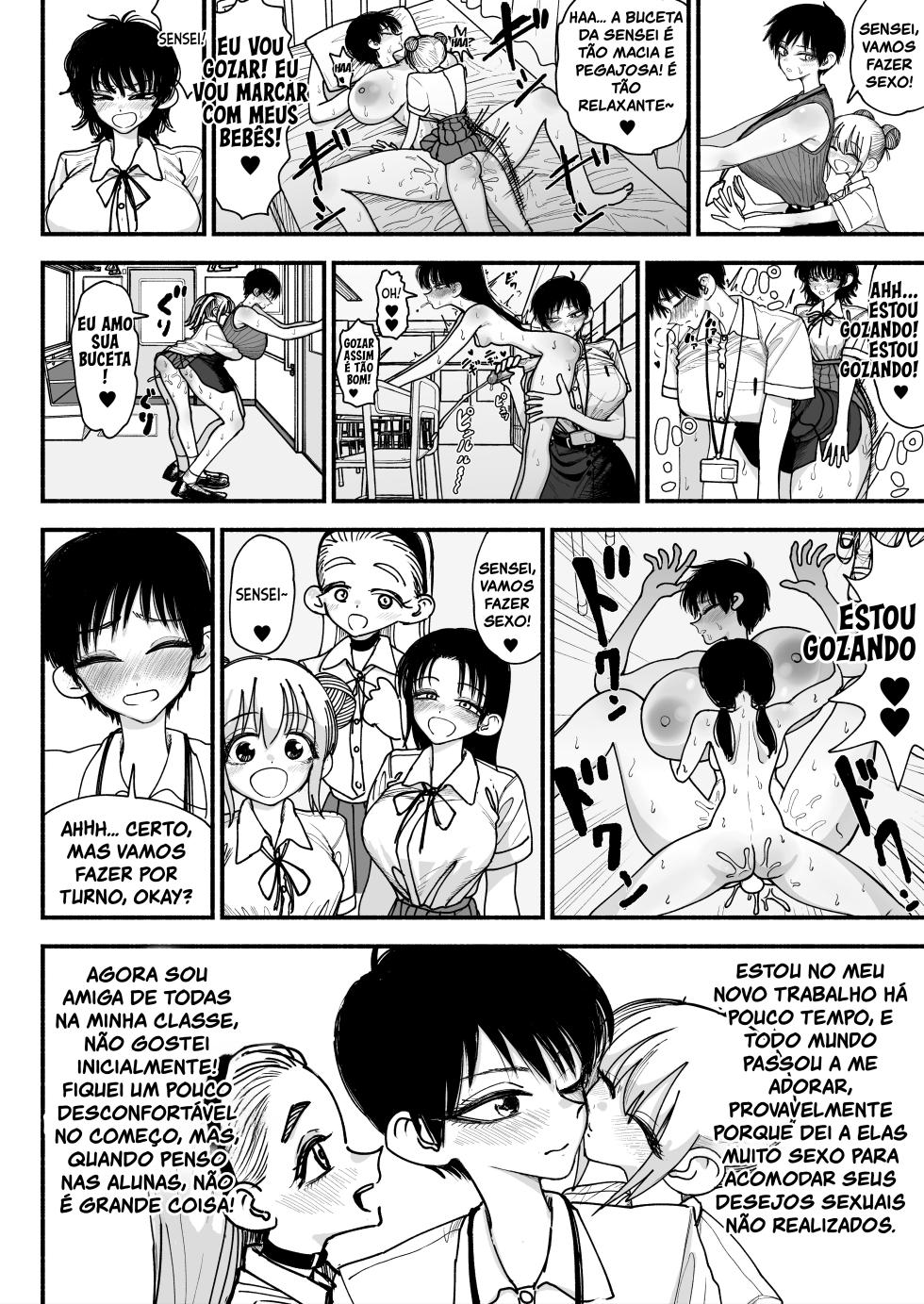 [Nagayama (Agagaga)] Futanari Joshikou no Onaho ~Itsudemo Sex Sasete Kureru Kiyowa de Yasashii Koushinchou Kyonyuu Sensei~ [Portuguese-BR] [Bocchi Tradução] - Page 36