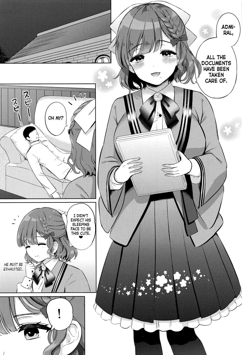 (Rengou Kantai, Nagoya e! 5Senme) [Nanairo no Neribukuro (Nanashiki Fuka)] Yoru no Asahi (Kantai Collection -KanColle-) [English] [Ne-Kai Agenda] - Page 3
