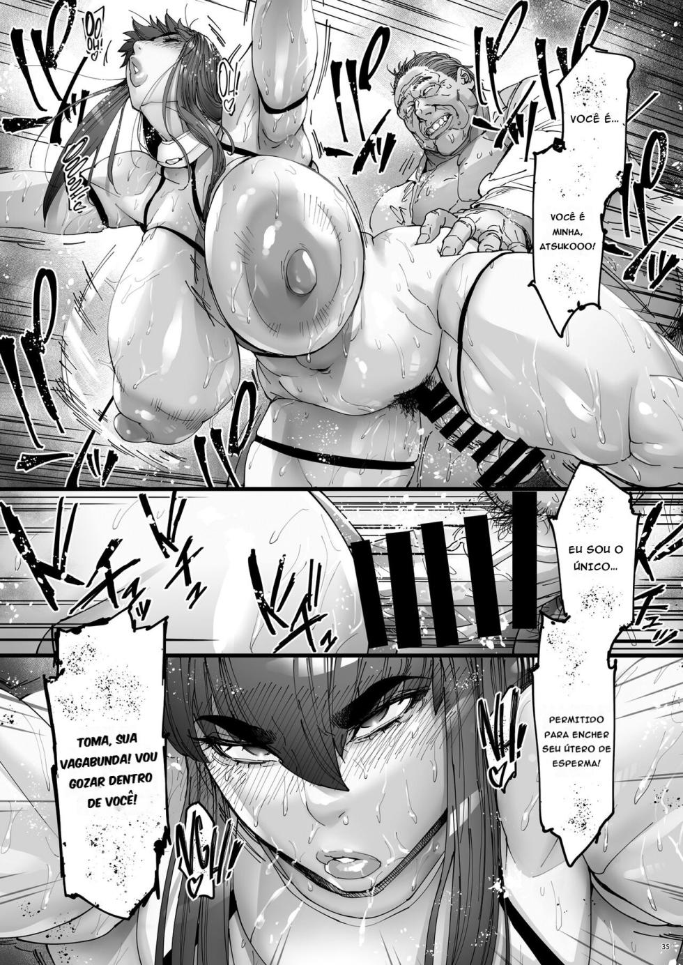 [Kocho Kocho Koukou (Bonten)] Nyuujoku no Ori ~Hitozuma Sousakan Atsuko~ Ni [Portuguese-BR] [BLACKSUB] [Digital] - Page 34