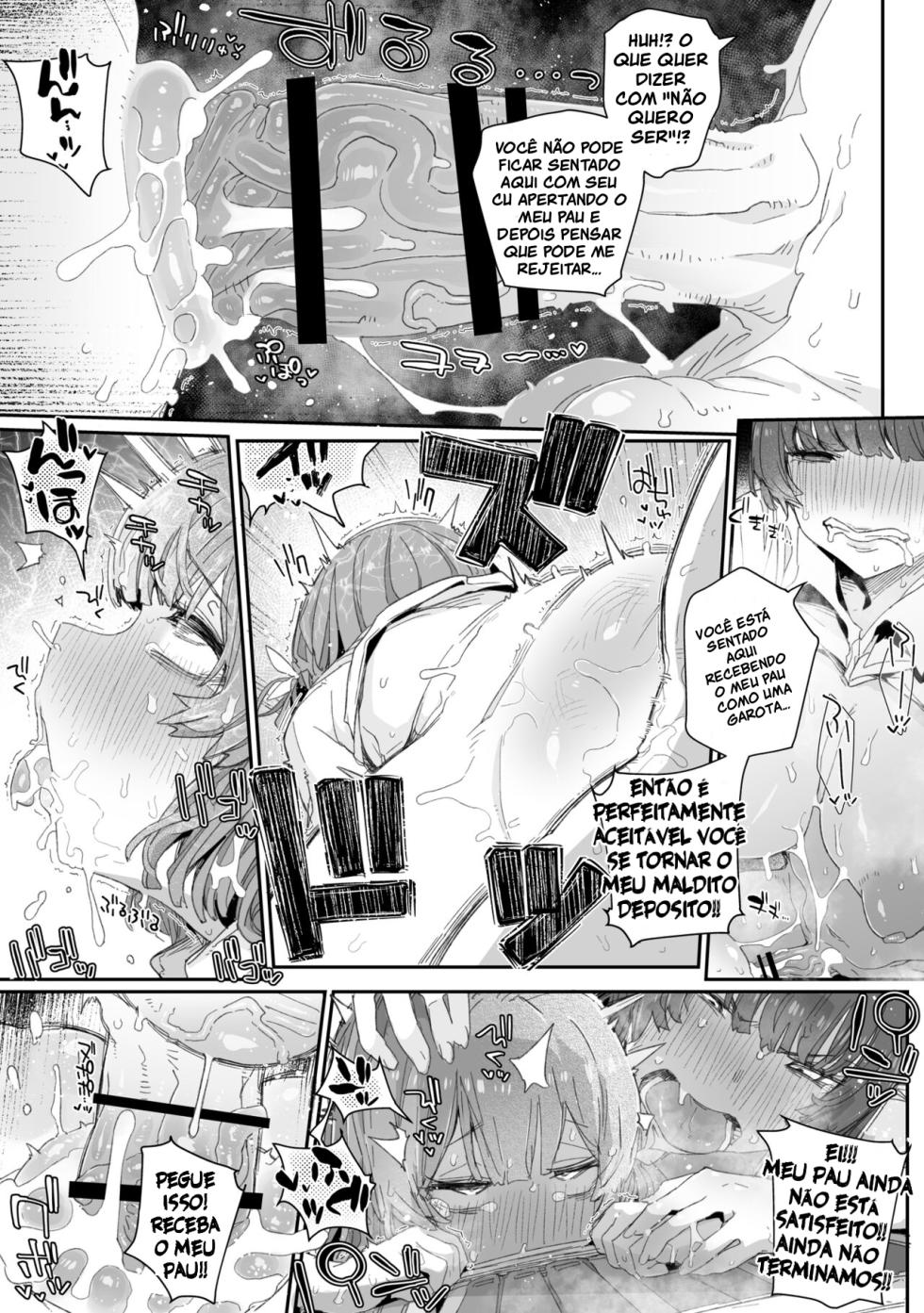 [PLATONiCA (Nyorubee)] Watashi no Fuuki o Midasun ja Nai!!! ~ Seiyoku Tsuyo Tsuyo Futanari Fuuki Iinchou ga Otokonoko de Midarechatta Sono Wake~ [Portuguese-BR] [Bocchi Tradução] - Page 30