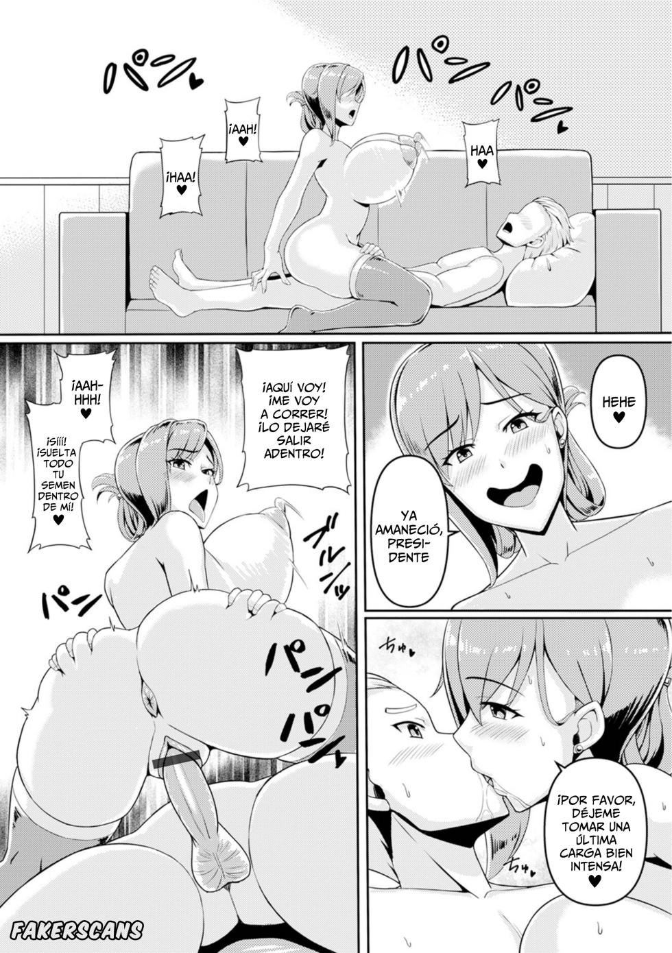 [Kawanuma Uotsuri] Hitozuma Hisho wa Cool de Sukebe | La Secretaria Casada Es Fria Y Pervertida (Web Haishin Gekkan Tonari no Kininaru Oku-san Vol. 091) [Spanish] [Fakerscans] - Page 14