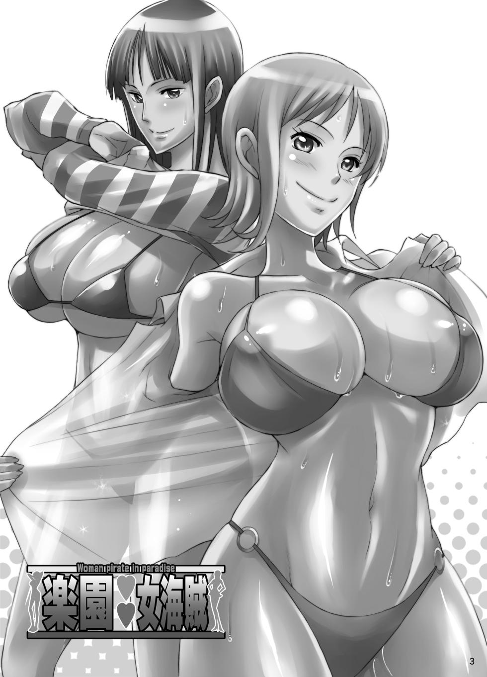 [Diogenes Club (Haikawa Hemlen)] Rakuen Onna Kaizoku - Woman pirate in paradise (One Piece) [Chinese] [光阴个人汉化] [Digital] - Page 2