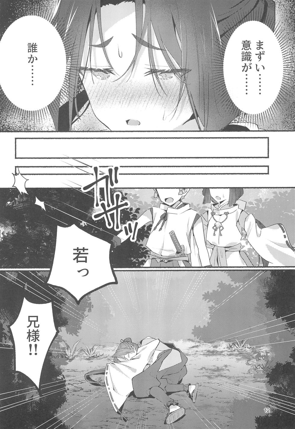 (C105) [Rock Salt (Ganen)] Utakata no Yume no Gotoku (Nige Jouzu no Wakagimi) - Page 12